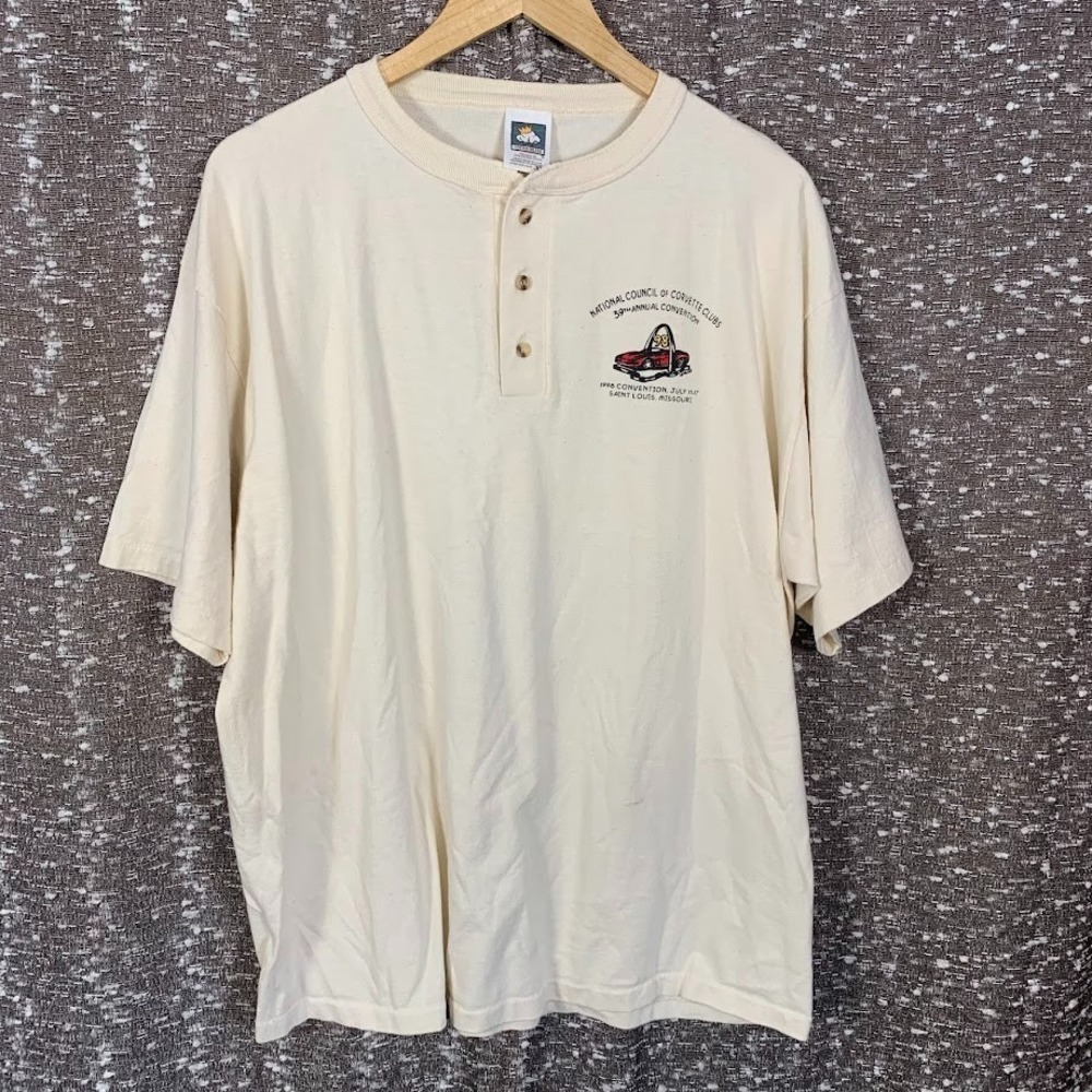 Vintage 90s National Corvette Convention St. Louis Shirt Single Stitch Men's XL